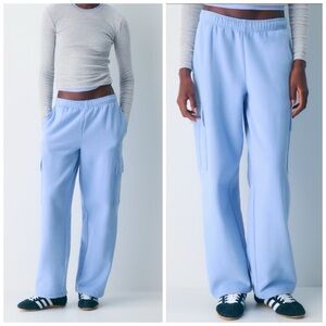 Aritzia Mega Cargo Sweatpants Dayflower Blue XXS